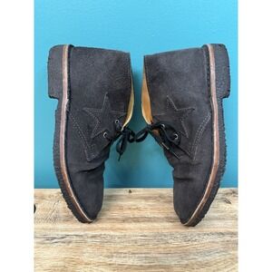 Golden Goose City Desert Boots Black Suede Womens size EU 36 US Wms 6 Italy Star